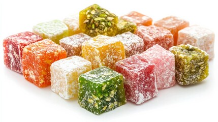 Wall Mural - Close-up of Turkish delight sweets

