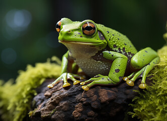 Frog in the wild. Beautiful extreme close-up. Printable photo with Instant Download. Digital photography. Art Decor. Digital art.