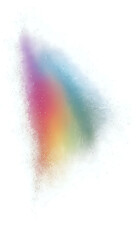 Sticker - Rainbow and white grainy noised empty space gradient background