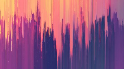 Poster - Vibrant, pixelated glitches breaking up a smooth gradient background.