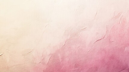 Poster - Soft gradient paper texture transitioning from light beige to pastel pink, with a subtle grain pattern, for gentle designs