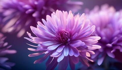 Wall Mural - purple aster flower for wallpaer