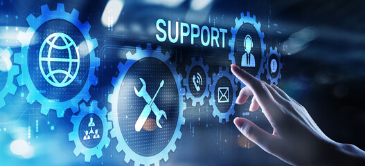 Fototapete - Support Customer service satisfaction business technology concept.