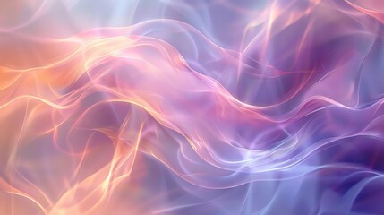 Poster - Soft, ethereal colors blend in a fluid wave pattern, creating an abstract background perfect for artistic projects.
