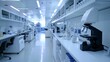 © budi - Modern Laboratory Interior with Microscope and Equipment