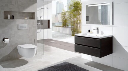 Wall Mural - Modern Bathroom Interior Design