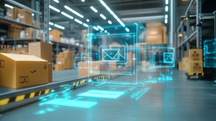 Poster - Discover the innovative ways augmented reality technology is revolutionizing package tracking and logistics processes, enhancing overall efficiency and accuracy in managing supply chains effectively