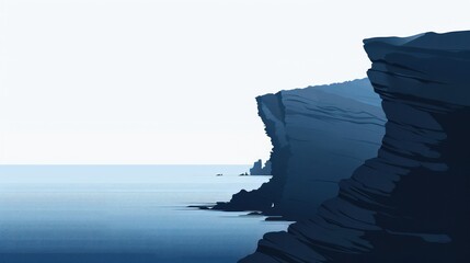 Wall Mural - Cliffside Ocean View