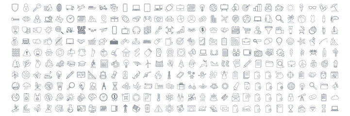 mega pack icon set symbol template for graphic and web design collection logo vector illustration