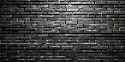 Wall Mural - Texture of black brick stone wall for background design