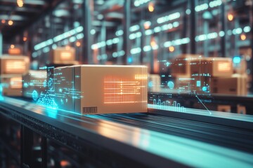Poster - Discover how augmented reality technology is revolutionizing the package delivery and logistics industry, improving tracking capabilities and significantly enhancing overall efficiency