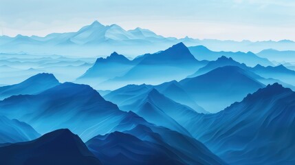 Canvas Print - Blue Mountains Panorama