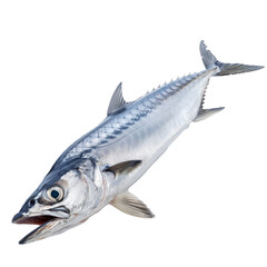 Fresh mackerel fish displayed on a clean surface ready for cooking or market sale in a well-lit environment