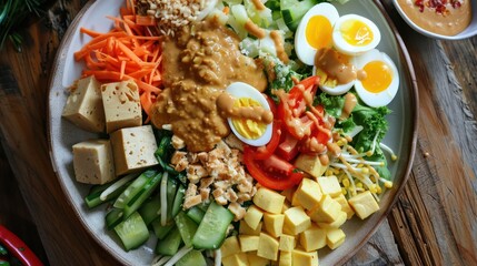 Delicious Indonesian Gado Gado Salad