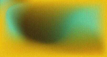 Wall Mural - Grainy yellow dark green abstract grainy background