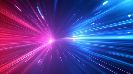 Aufkleber - An abstract representation of the continuous digital data flow, effectively highlighting various technological processes and advanced network capabilities in a range of vibrant and engaging colors