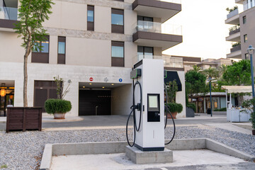 Sticker - Close-up of electric charging station