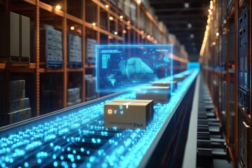 Poster - Explore the exciting future of package delivery and pickup services through the implementation of innovative augmented reality systems that are transforming the logistics landscape significantly