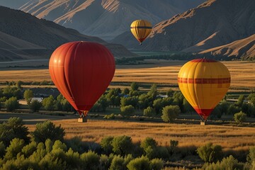 Poster - Hot air ballooning in Snake River Valley.