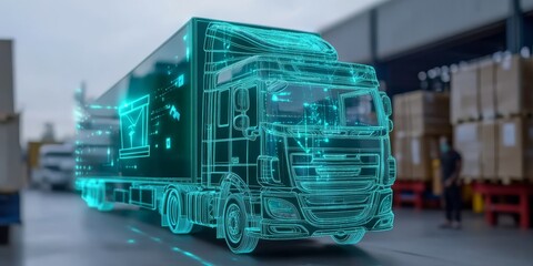 Poster - Explore how augmented reality is transforming package tracking and improving logistics efficiency in transportation, resulting in reliable delivery and higher customer satisfaction