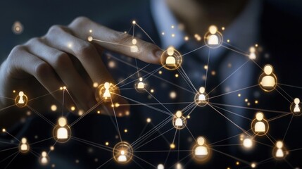 Poster - Connecting People - Network Technology Concept