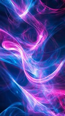 Sticker - Abstract background showing blue and pink plasma energy flowing