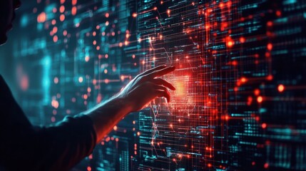 Poster - Digital Hand Interacting with Data