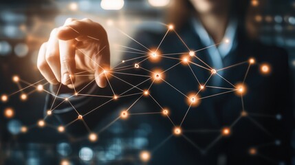 Poster - Connecting People - Network Technology Concept