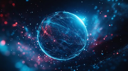 Aufkleber - Explore the digital universe where advanced networking, innovative tech processes, and captivating data visualizations thrive in a vibrant, dynamic backdrop of endless possibilities