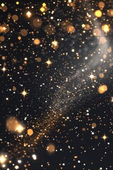 Poster - A dark background with numerous gold stars shining bright