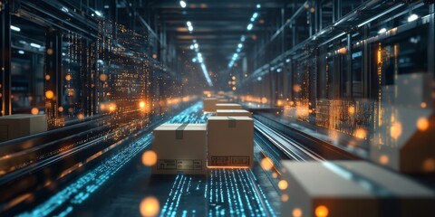 Poster - Augmented reality is transforming logistics and supply chain management by improving package management, enhancing delivery tracking, and boosting operational efficiency and productivity