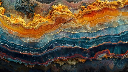  Abstract Agate Stone Texture: Layers of Color and Beauty