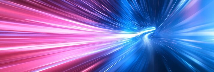 Fototapete - This is an abstract representation that illustrates dynamic digital data flows, showcasing the capabilities of various networks and technological processes with vibrant and colorful visuals