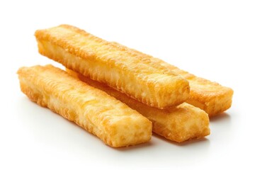 Aufkleber - Close-up shot of various food sticks on a white background