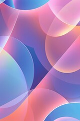 Poster - A vibrant abstract design featuring interconnected circles and lines