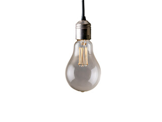 Aufkleber - Light_bulb,_isolated,_ideal_for_various_design_themes_like_lighting_or_holiday_decorations.