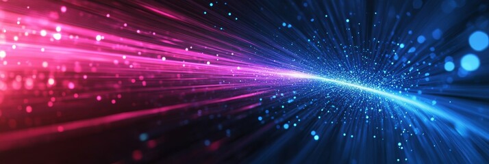 Fototapete - Explore an abstract digital data background that showcases complex technology, robust networks, and scientific advancements with vibrant colors and dynamic visuals that engage and mesmerize viewers