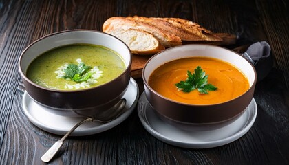 Wall Mural -  SOUPS and bread