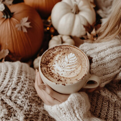 pumpkin and coffee 