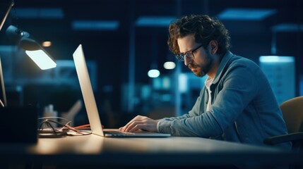 Diverse team of young professionals is working in modern business company. Working day of an office worker. Business, consulting, and technology concept.