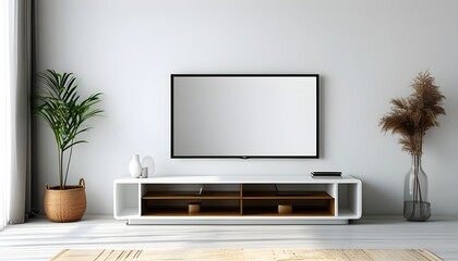 sleek modern flat TV stands displayed against a clean white background