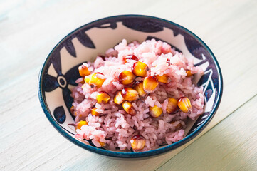 赤いトウモロコシご飯