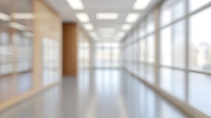 Wall Mural - abstract blurred image of an office interior at night showcasing a blurry working space with a defoc