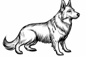 Cute coloring page featuring a playful dog for kids creativity.