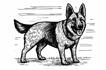 Cute coloring page featuring a playful dog for kids creativity.