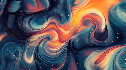 Wall Mural - abstract patterns  background with waves