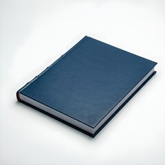 Wall Mural - Blue notebook isolated on white background.