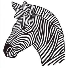 Canvas Print - abstract zebra illustration