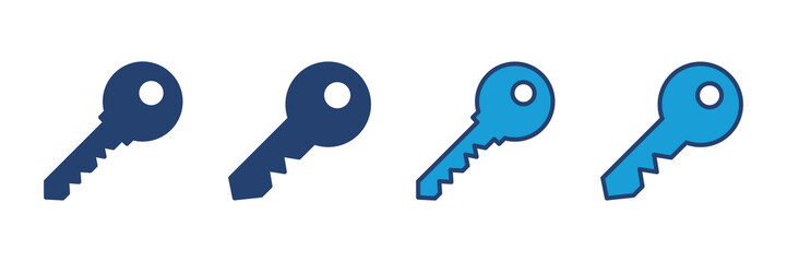 Key icon vector. Key vector icon. Key symbol