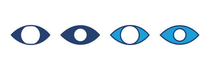 Eye icon vector. Eye vector icon. Look and Vision icon.